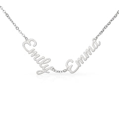 Personalized Three-Name Script Necklace