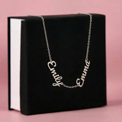 Personalized Three-Name Script Necklace