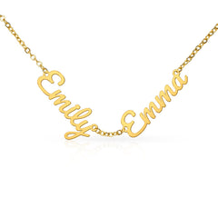 Personalized Three-Name Script Necklace