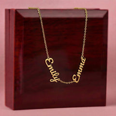 Personalized Three-Name Script Necklace