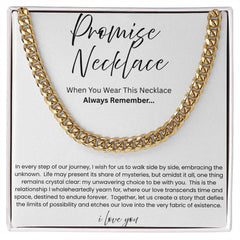 Cuban Link Chain Necklace - Promise Necklace