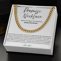 Cuban Link Chain Necklace - Promise Necklace