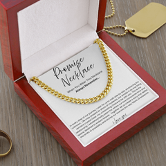 Cuban Link Chain Necklace - Promise Necklace