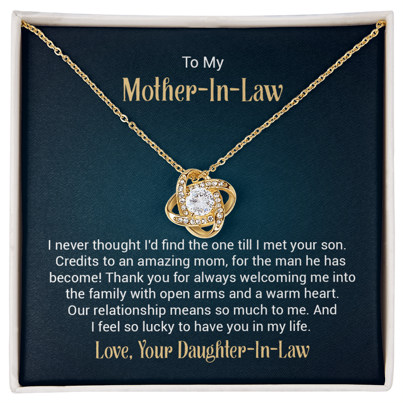 Love Knot Necklace - To My Mother-in-Law