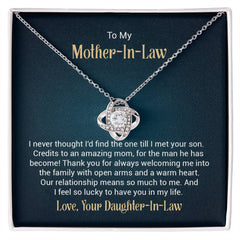 Love Knot Necklace - To My Mother-in-Law